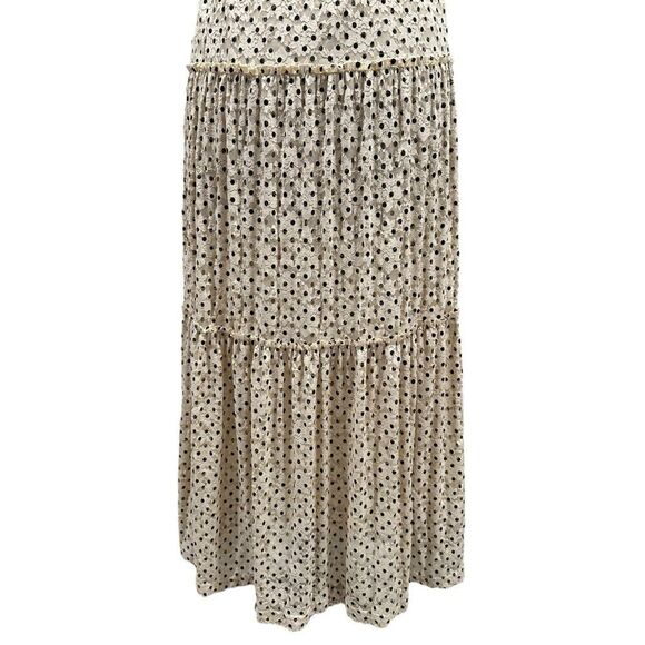 MEADOW Rue Anthropologie Marginy Dotted Lace Tiered Maxi Dress Sz S - Picture 10 of 15